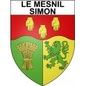 Le Mesnil-Simon 28 ville Stickers blason autocollant adhésif