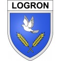 Logron 28 ville Stickers blason autocollant adhésif