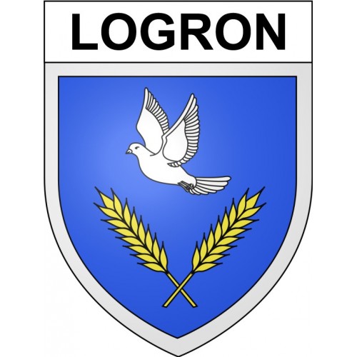 Logron 28 ville Stickers blason autocollant adhésif