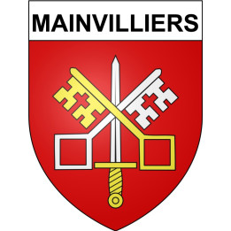 Mainvilliers 28 ville Stickers blason autocollant adhésif