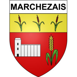 Marchezais 28 ville Stickers blason autocollant adhésif