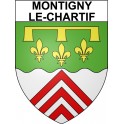 Montigny-le-Chartif 28 ville Stickers blason autocollant adhésif