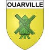 Ouarville 28 ville Stickers blason autocollant adhésif