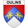 Oulins 28 ville Stickers blason autocollant adhésif