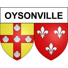 Oysonville 28 ville Stickers blason autocollant adhésif