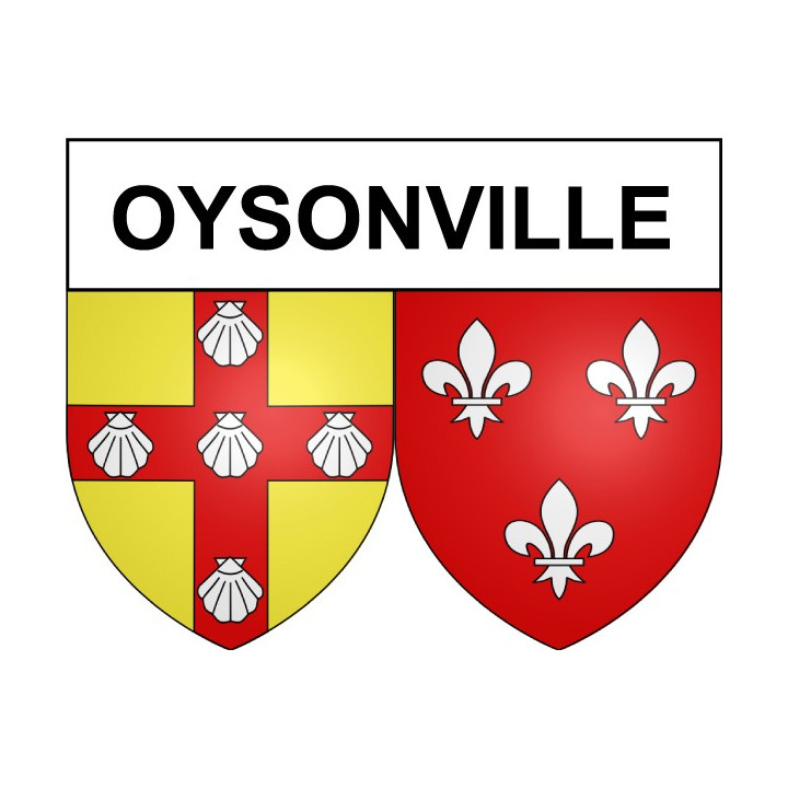 Oysonville 28 ville Stickers blason autocollant adhésif