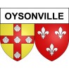 Oysonville 28 ville Stickers blason autocollant adhésif