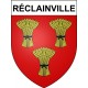 Réclainville 28 ville Stickers blason autocollant adhésif
