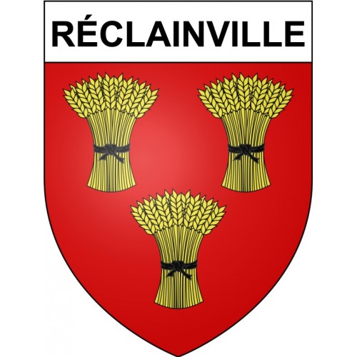 Réclainville 28 ville Stickers blason autocollant adhésif