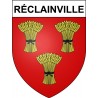 Réclainville 28 ville Stickers blason autocollant adhésif