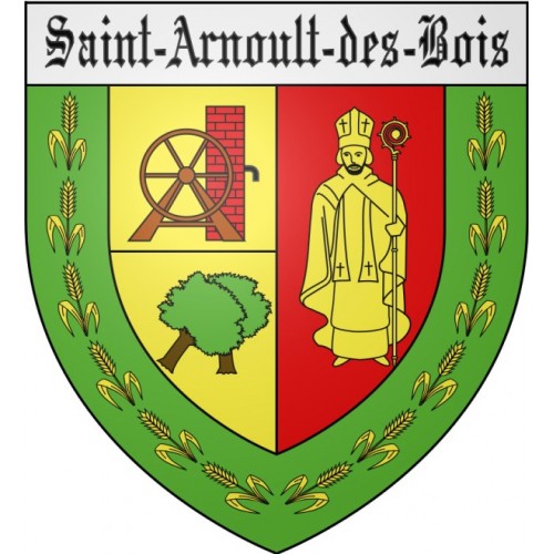 Pegatinas escudo de armas de Bazas adhesivo de la etiqueta engomada