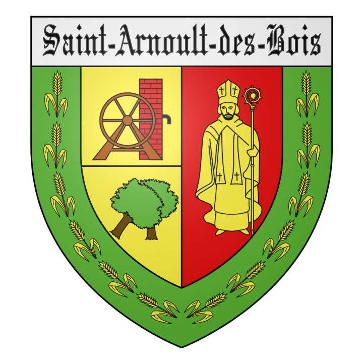 Saint-Arnoult-des-Bois 28 ville Stickers blason autocollant adhésif