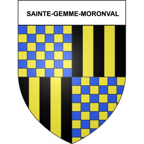 Sainte-Gemme-Moronval 28 ville Stickers blason autocollant adhésif