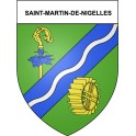 Saint-Martin-de-Nigelles 28 ville Stickers blason autocollant adhésif
