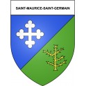 Pegatinas escudo de armas de Saint-Maurice-Saint-Germain adhesivo de la etiqueta engomada