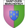 Saint-Ouen-Marchefroy 28 ville Stickers blason autocollant adhésif