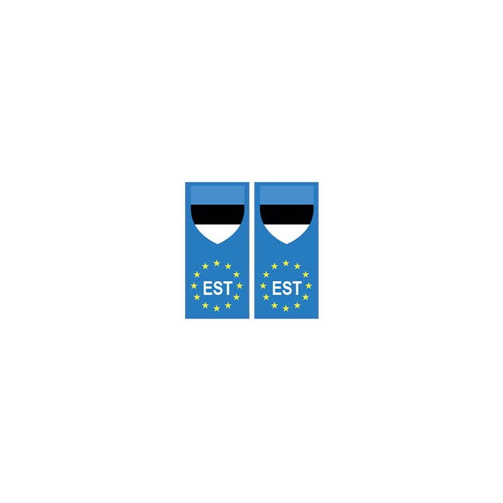 Estonie Eesti europe drapeau Autocollant