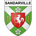 Sandarville 28 ville Stickers blason autocollant adhésif