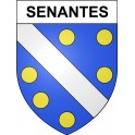 Pegatinas escudo de armas de Bazas adhesivo de la etiqueta engomada