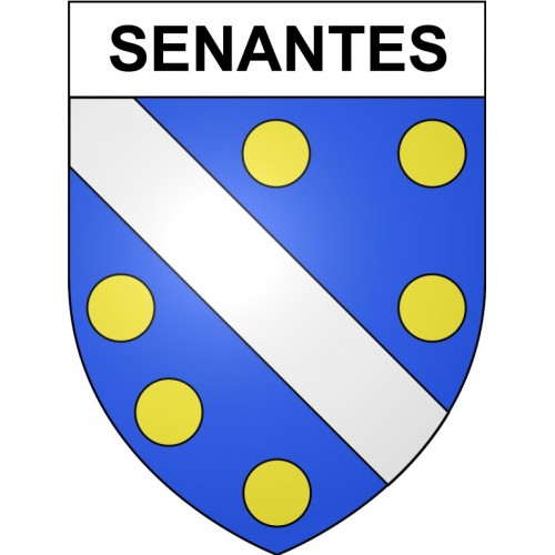 Senantes 28 ville Stickers blason autocollant adhésif