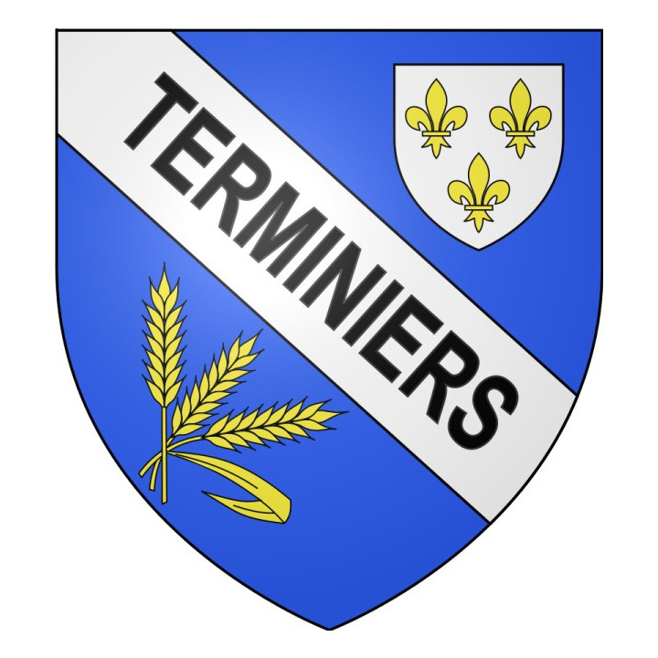 Terminiers 28 ville Stickers blason autocollant adhésif