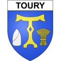 Toury 28 ville Stickers blason autocollant adhésif