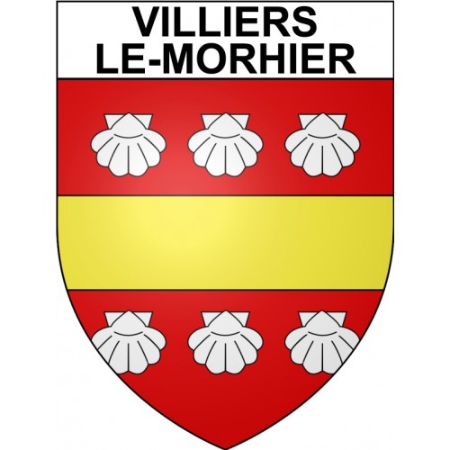 Villiers-le-Morhier 28 ville Stickers blason autocollant adhésif