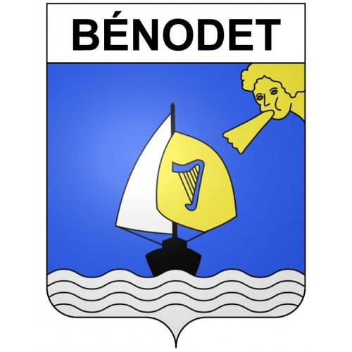 Bénodet 29 ville Stickers blason autocollant adhésif