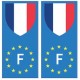 France europe drapeau Autocollant