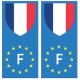 France europe drapeau Autocollant