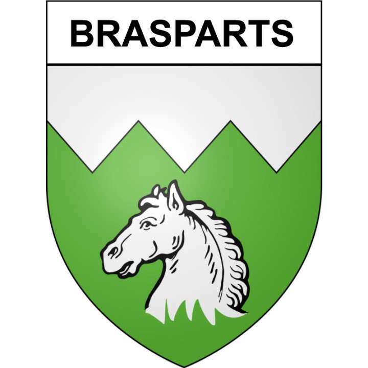 Brasparts 29 ville Stickers blason autocollant adhésif