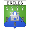 Brélès 29 ville Stickers blason autocollant adhésif