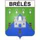 Stickers coat of arms Bazas adhesive sticker