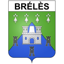 Brélès 29 ville Stickers blason autocollant adhésif