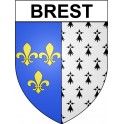 Brest Sticker wappen, gelsenkirchen, augsburg, klebender aufkleber