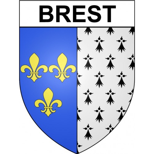 Brest 29 ville Stickers blason autocollant adhésif