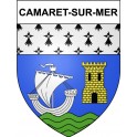 Pegatinas escudo de armas de Camaret-sur-Mer adhesivo de la etiqueta engomada