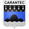 Carantec 29 ville Stickers blason autocollant adhésif