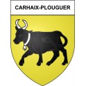 Pegatinas escudo de armas de Carhaix-Plouguer adhesivo de la etiqueta engomada