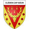 Stickers coat of arms Bazas adhesive sticker
