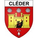 Cléder 29 ville Stickers blason autocollant adhésif