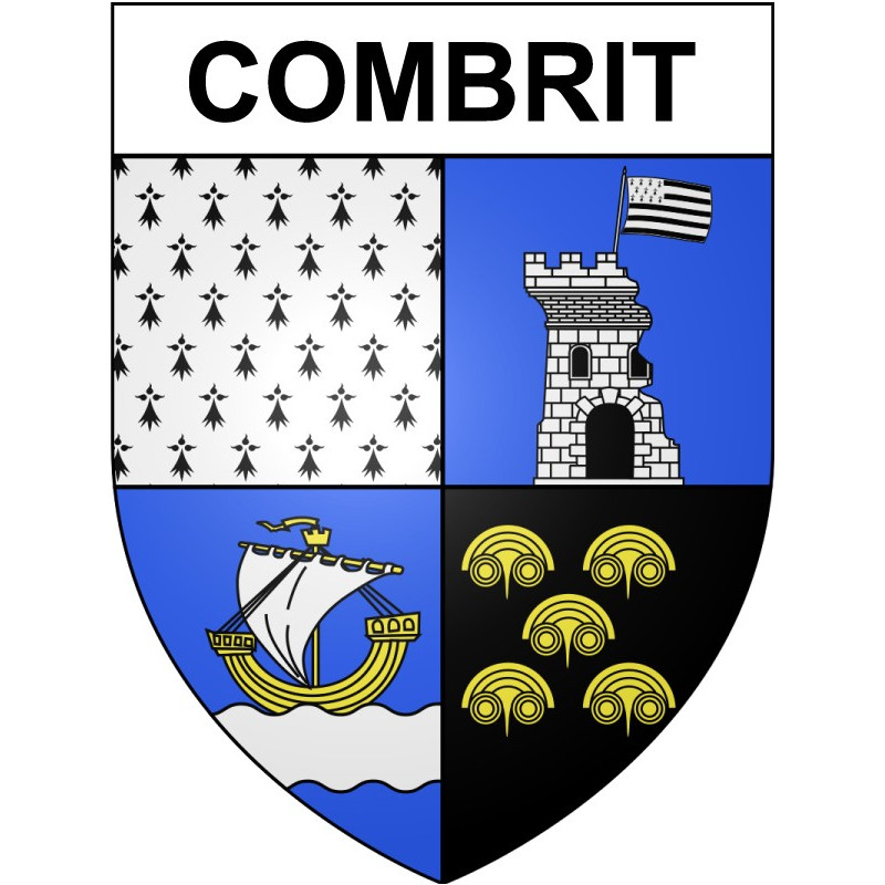 Stickers coat of arms Bazas adhesive sticker