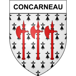 Concarneau 29 ville Stickers blason autocollant adhésif