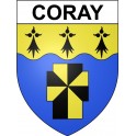 Coray 29 ville Stickers blason autocollant adhésif
