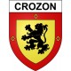 Pegatinas escudo de armas de Crozon adhesivo de la etiqueta engomada