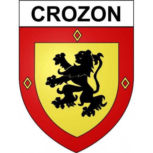 Crozon 29 ville Stickers blason autocollant adhésif