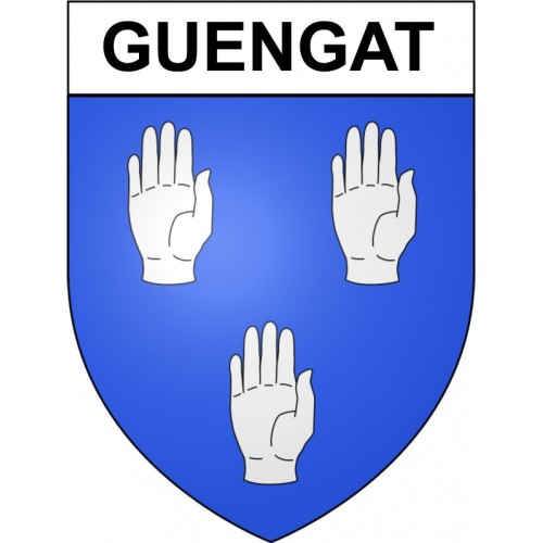 Guengat 29 ville Stickers blason autocollant adhésif