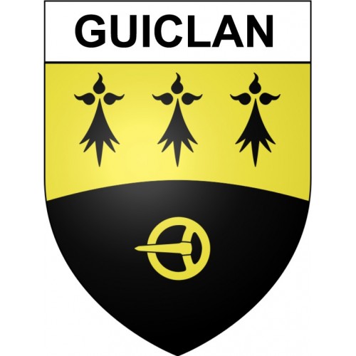 Guiclan 29 ville Stickers blason autocollant adhésif