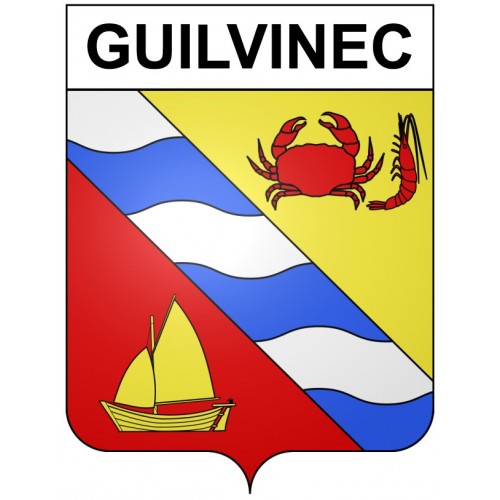 Guilvinec 29 ville Stickers blason autocollant adhésif