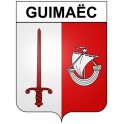 Guimaëc 29 ville Stickers blason autocollant adhésif